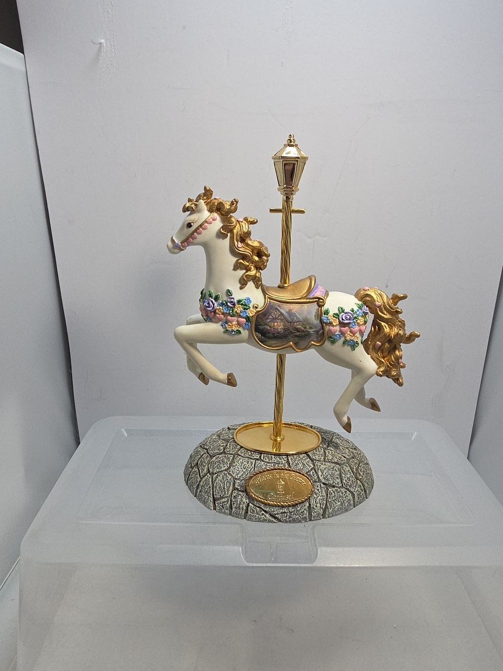 Thomas Kinkade Places in the Heart Carousel Horse Hamilton Collection #2120 (Y2)